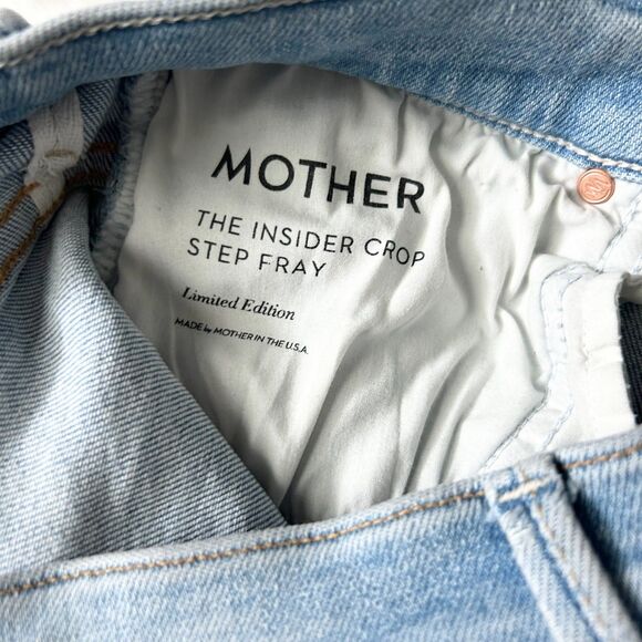 Mother The Insider Crop Step Fray Straight Jean in Limited Edition Size 26 - Picture 7 of 9
